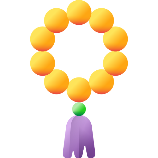 rosario 3D Color icono