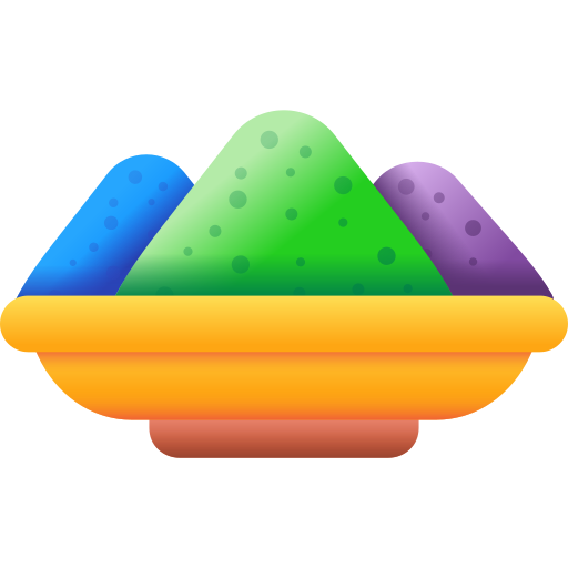 polvo 3D Color icono
