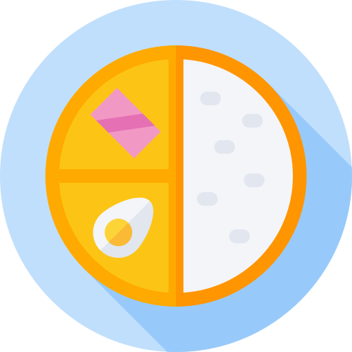 お弁当 Flat Circular Flat icon