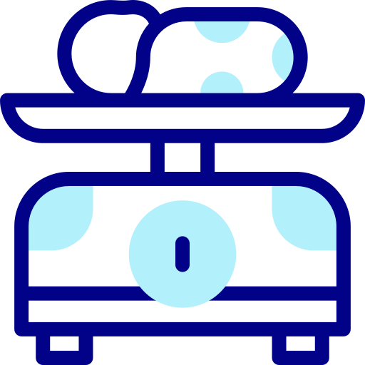 waga dziecka Detailed Mixed Lineal color ikona