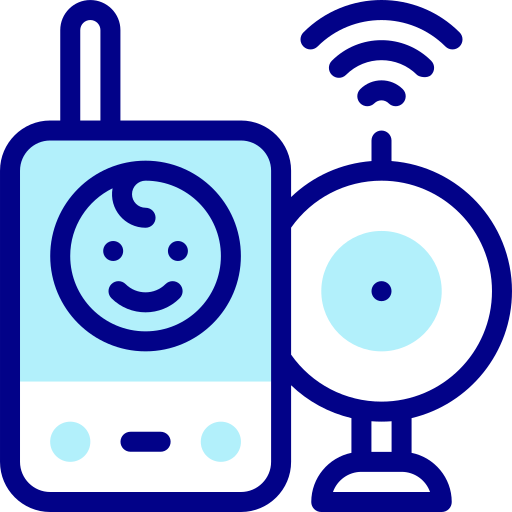 Baby monitor Detailed Mixed Lineal color icon
