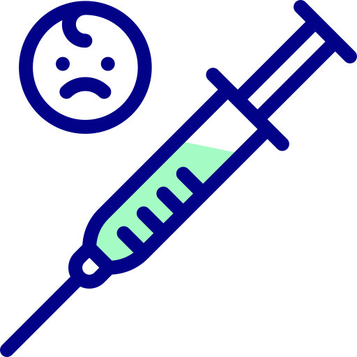 Syringe Detailed Mixed Lineal color icon