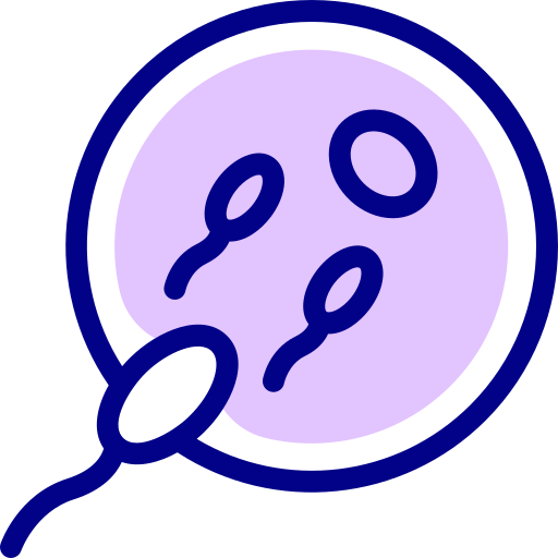 Sperm Detailed Mixed Lineal color icon