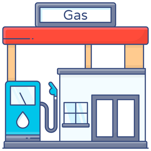 gasolinera Generic Thin Outline Color icono