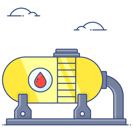 tanque de gas Generic Thin Outline Color icono