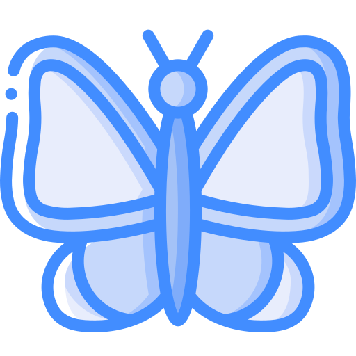 borboleta Basic Miscellany Blue Ícone