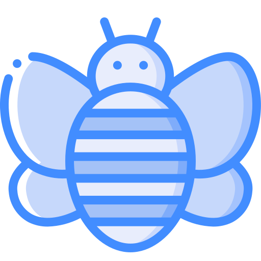 abelha Basic Miscellany Blue Ícone