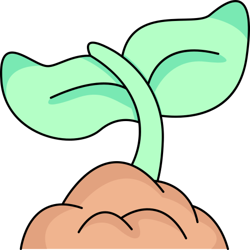 Sprout Generic Thin Outline Color icon