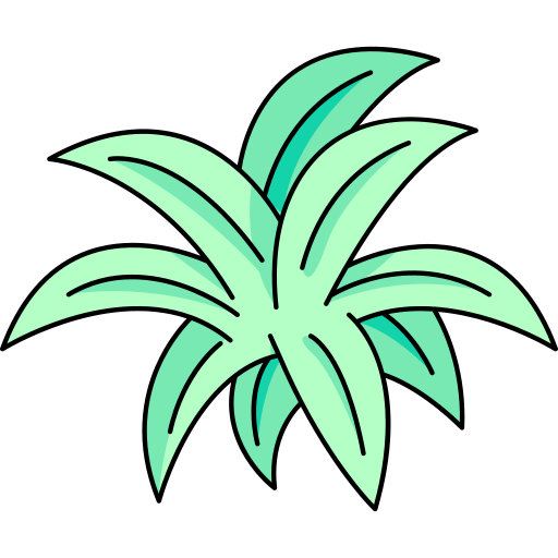 Grass Generic Thin Outline Color icon