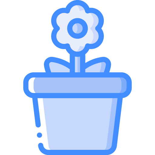 bloempot Basic Miscellany Blue icoon