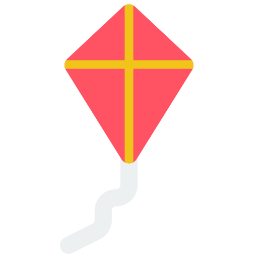 Kite Basic Miscellany Flat icon