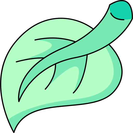 Leaf Generic Thin Outline Color icon