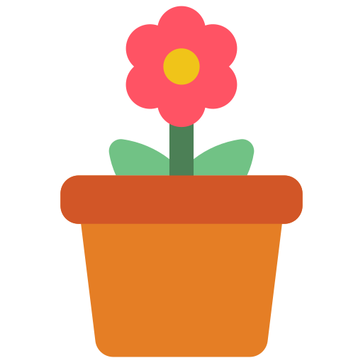 vaso di fiori Basic Miscellany Flat icona