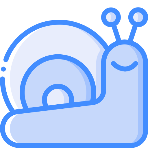 escargot Basic Miscellany Blue Icône
