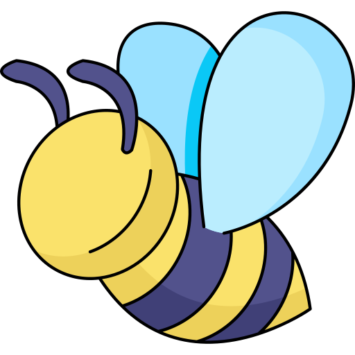 abeille Generic Thin Outline Color Icône