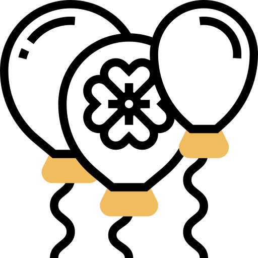 バルーン Meticulous Yellow shadow icon
