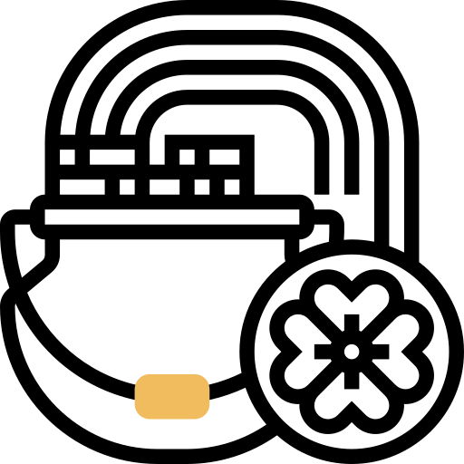 złoty garnek Meticulous Yellow shadow ikona