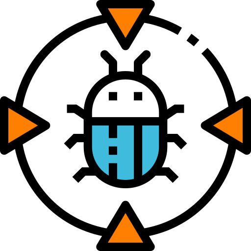 Bug Generic Outline Color icon