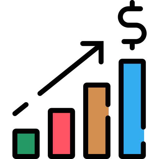 grafico di crescita Generic Outline Color icona