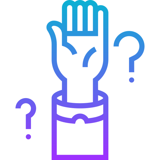Question Meticulous Gradient icon