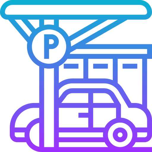 Car parking Meticulous Gradient icon