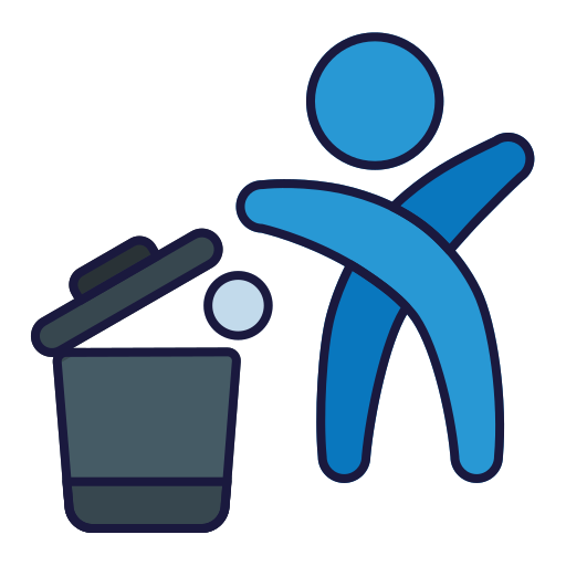 recolector de basura Generic Outline Color icono