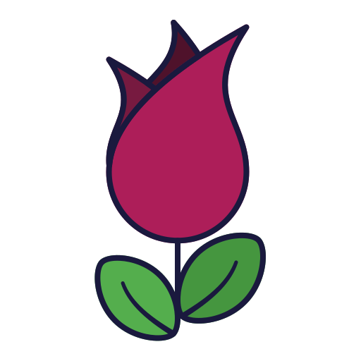 rozen Generic Outline Color icoon