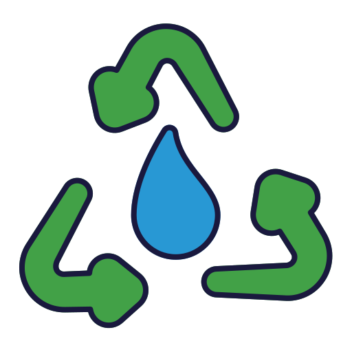 recykling wody Generic Outline Color ikona