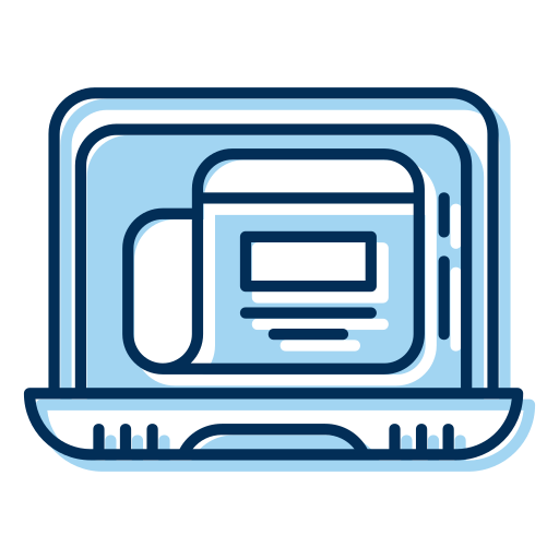 Laptop Generic Blue icon