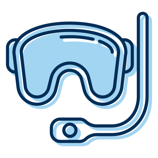 snorkelen Generic Blue icoon