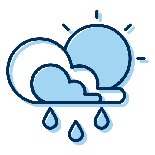 Rainy day Generic Blue icon