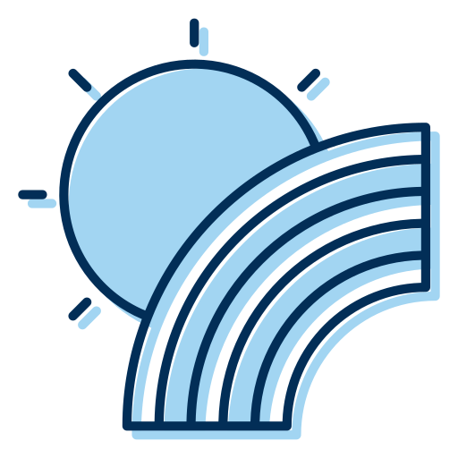 regenboog Generic Blue icoon