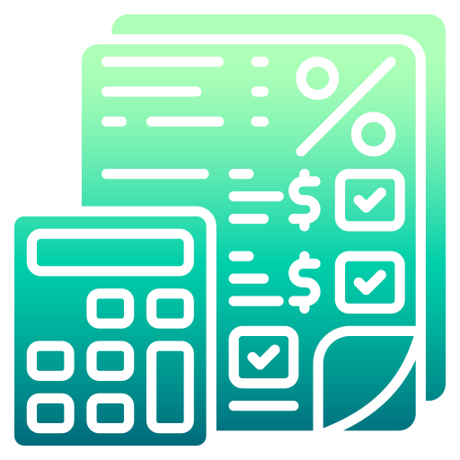 contabilidade Generic Flat Gradient Ícone