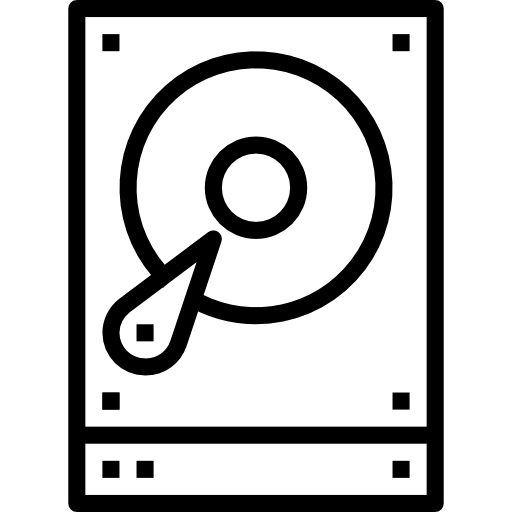 하드 드라이브 Aphiradee (monkik) Lineal icon