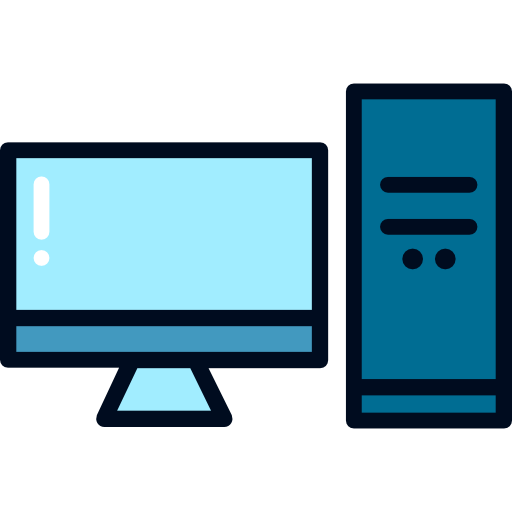 computadora Good Ware Lineal Color icono