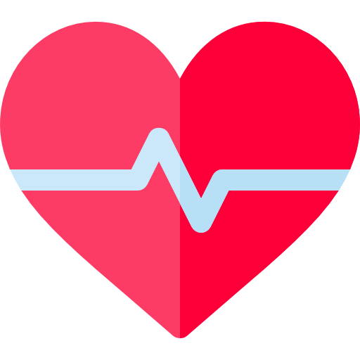 Cardiogram Basic Rounded Flat icon