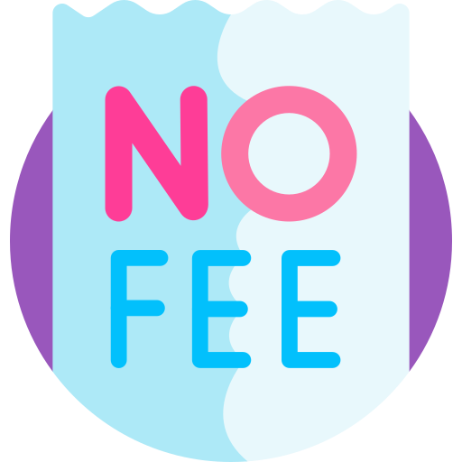 No fee Detailed Flat Circular Flat icon