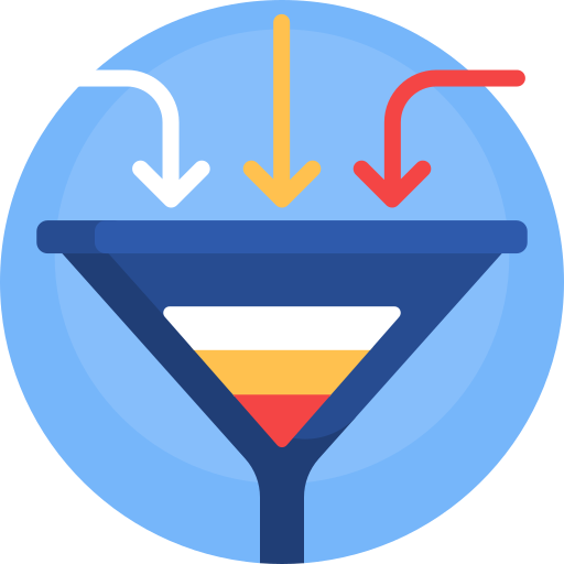 Funnel Detailed Flat Circular Flat icon