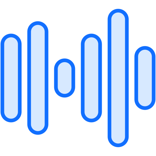 audio golven Generic Blue icoon