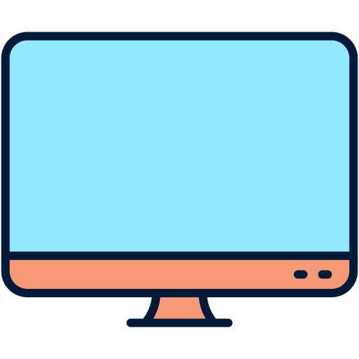 ekran monitora Generic Outline Color ikona