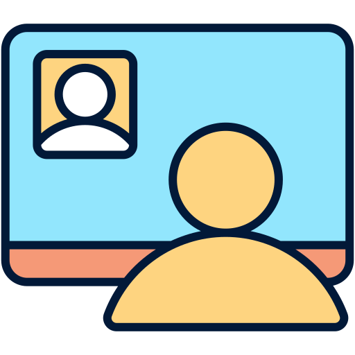 Online conference Generic Outline Color icon