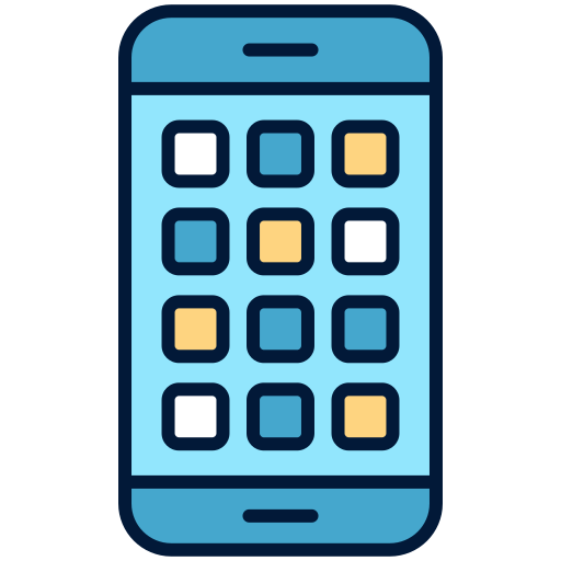 applicatie voor de mobiele telefoon Generic Outline Color icoon
