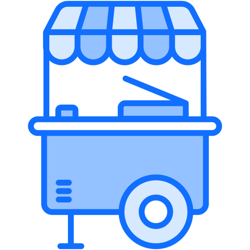 Street food Generic Blue icon