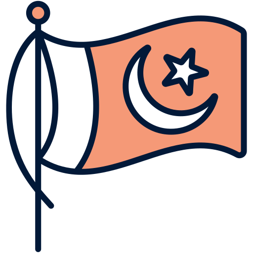 bandera nacional Generic Outline Color icono