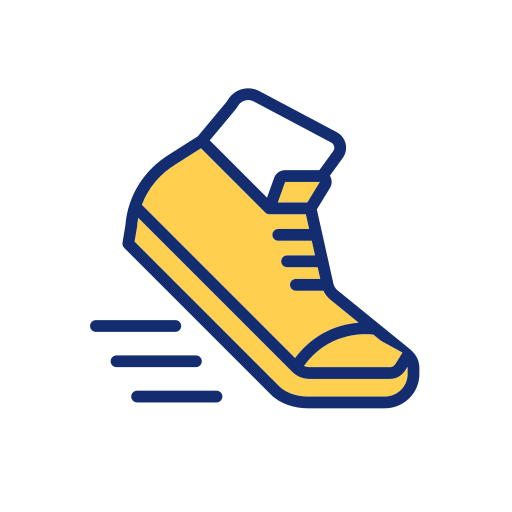 Running shoe Generic Thin Outline Color icon