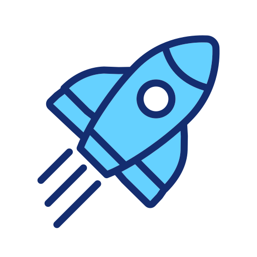 로켓 발사 Generic Thin Outline Color icon