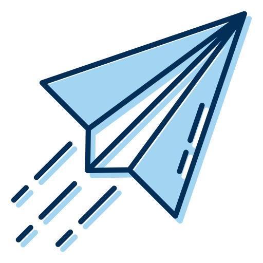 紙飛行機 Generic Blue icon