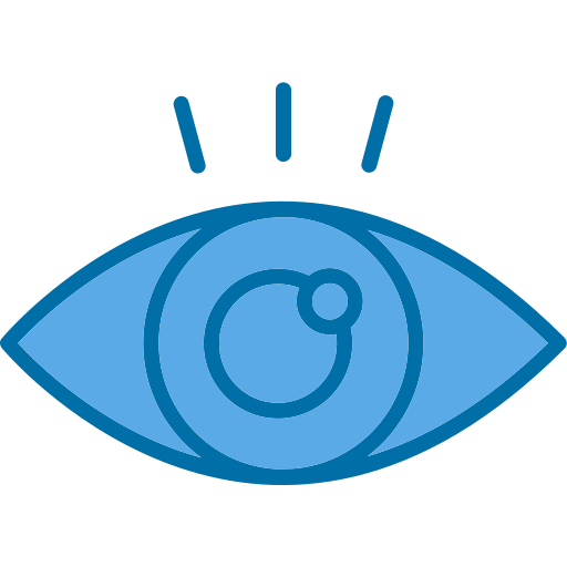 Eye Generic Blue icon