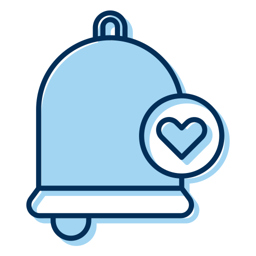 Notification bell Generic Blue icon