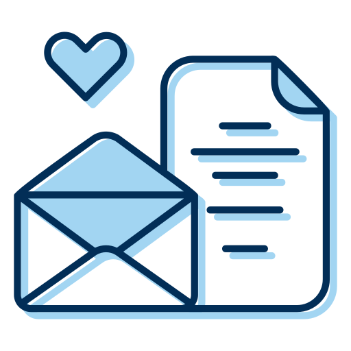 Letter Generic Blue icon